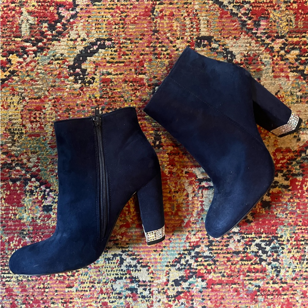 Elegant Navy Ankle Boots